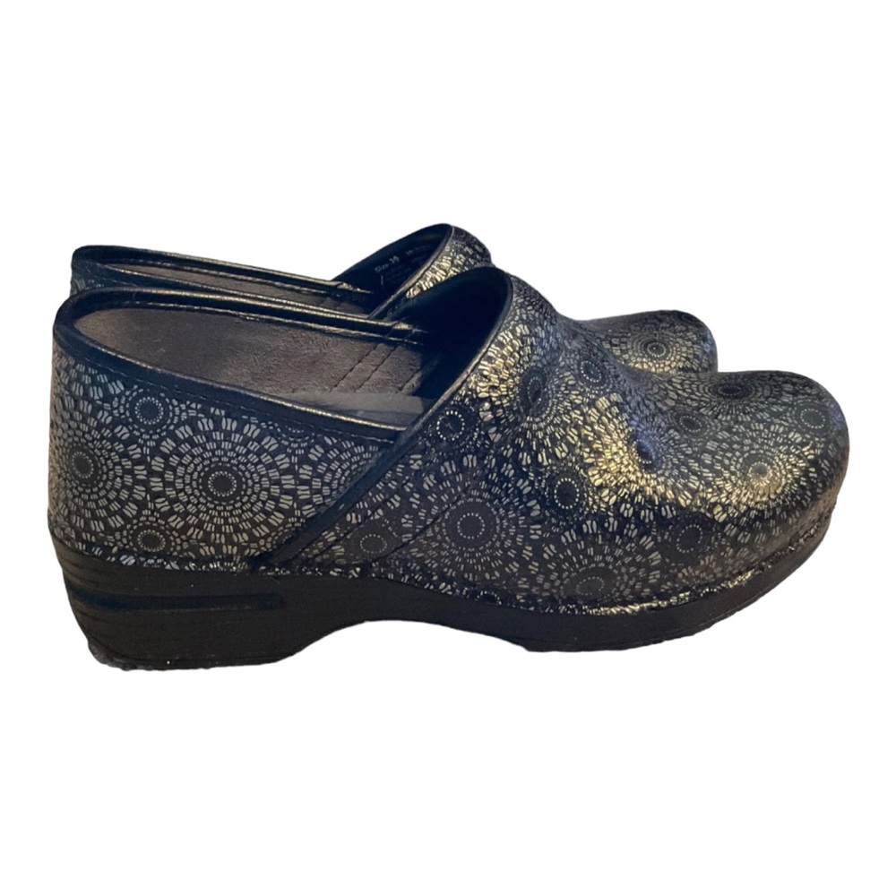 Dansko 39 Black & Silver Beautiful Design 9